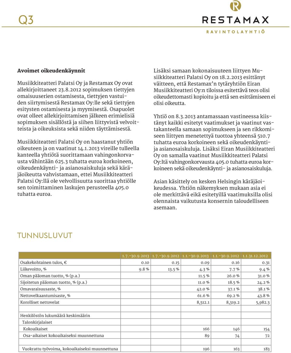 Osapuolet ovat olleet allekirjoittamisen jälkeen erimielisiä sopimuksen sisällöstä ja siihen liittyvistä velvoitteista ja oikeuksista sekä niiden täyttämisestä.