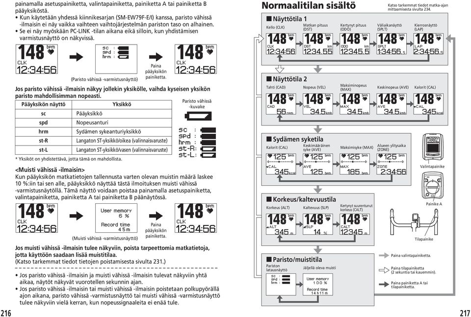 Se ei näy myöskään PC-LINK -tilan aikana eikä silloin, kun yhdistämisen varmistusnäyttö on näkyvissä.