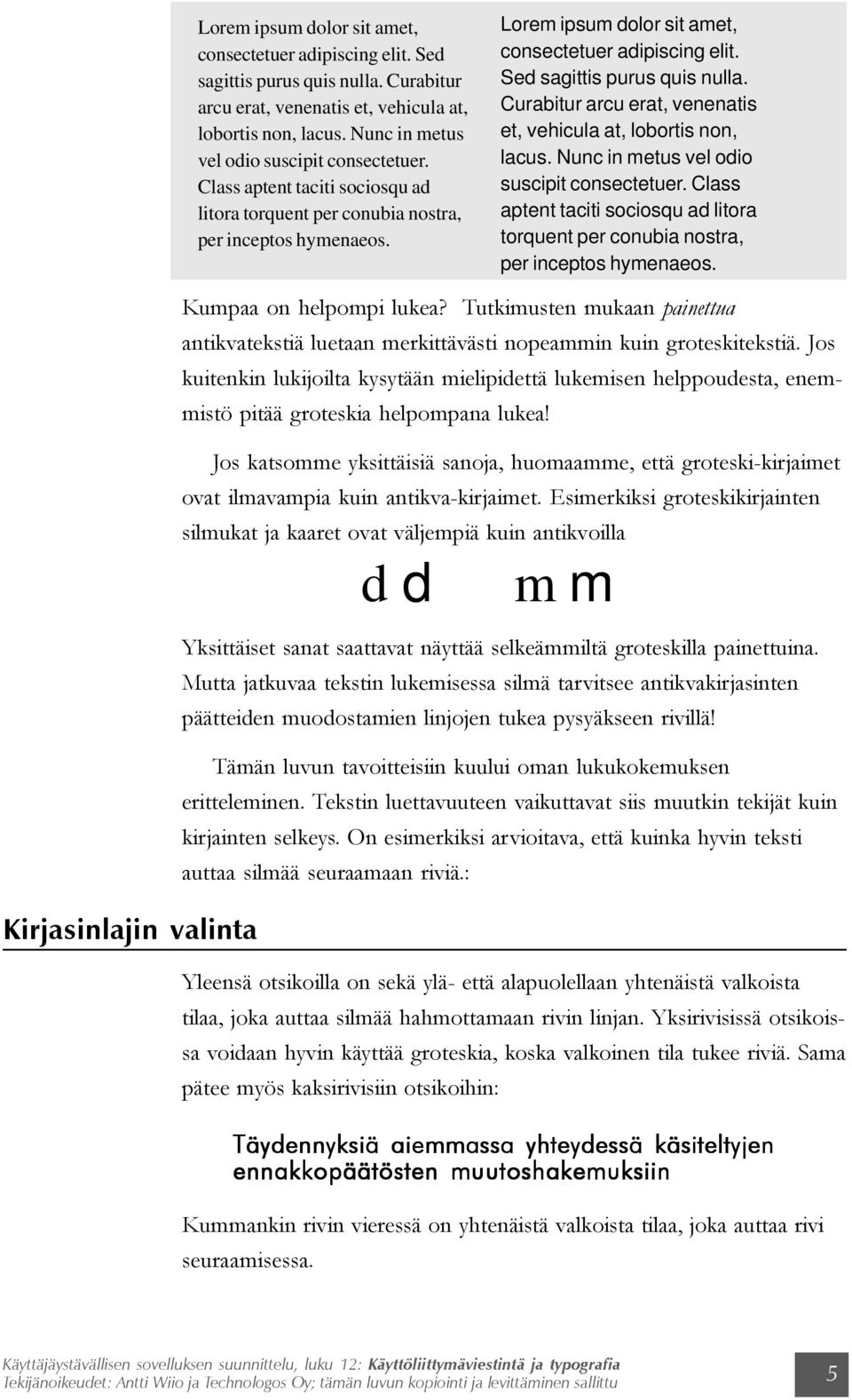 Class aptent taciti sociosqu ad litora torquent per conubia nostra, per inceptos hymenaeos. Kirjasinlajin valinta Kumpaa on helpompi lukea?