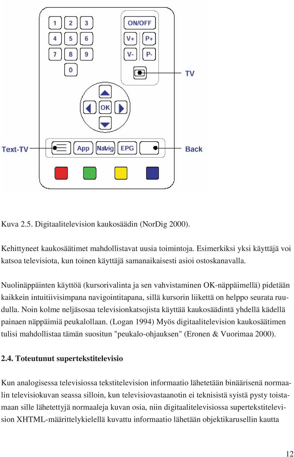 Nuolinäppäinten käyttöä (kursorivalinta ja sen vahvistaminen OK-näppäimellä) pidetään kaikkein intuitiivisimpana navigointitapana, sillä kursorin liikettä on helppo seurata ruudulla.