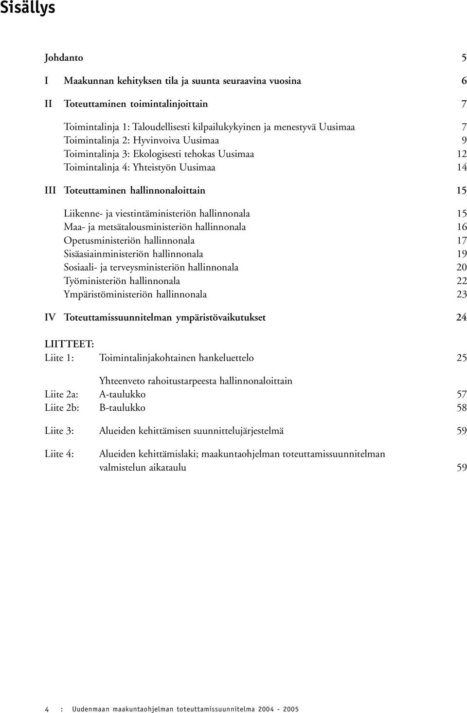 hallinnonala 15 Maa- ja metsätalousministeriön hallinnonala 16 Opetusministeriön hallinnonala 17 Sisäasiainministeriön hallinnonala 19 Sosiaali- ja terveysministeriön hallinnonala 20 Työministeriön