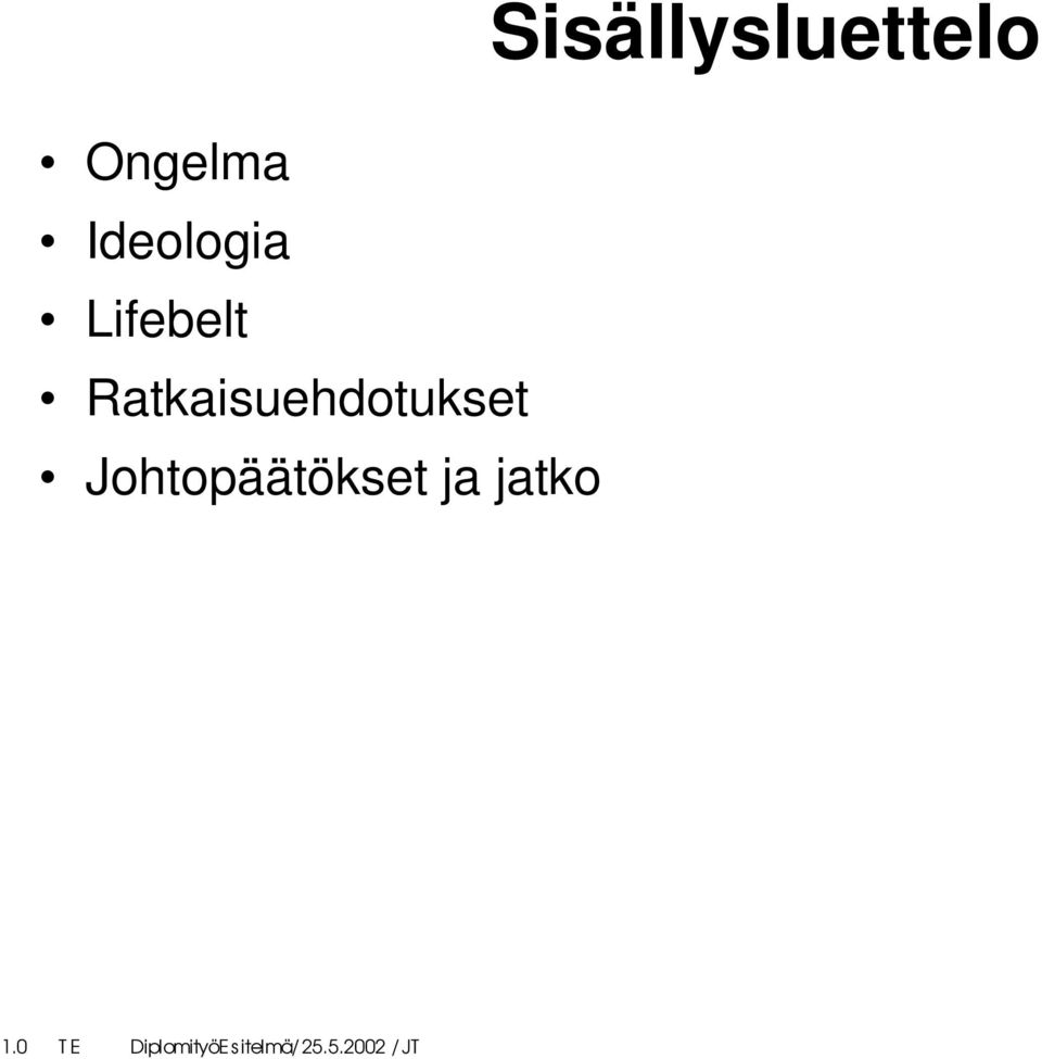 Ratkaisuehdotukset
