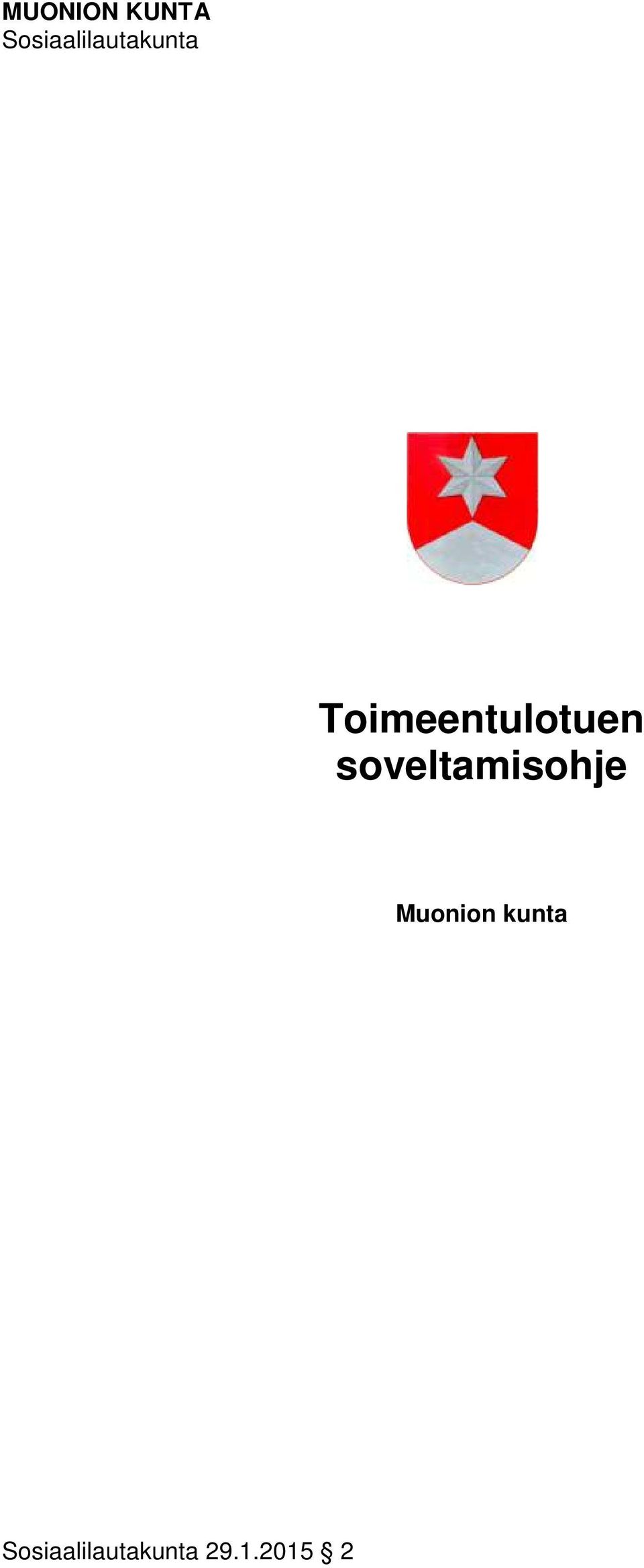 soveltamisohje