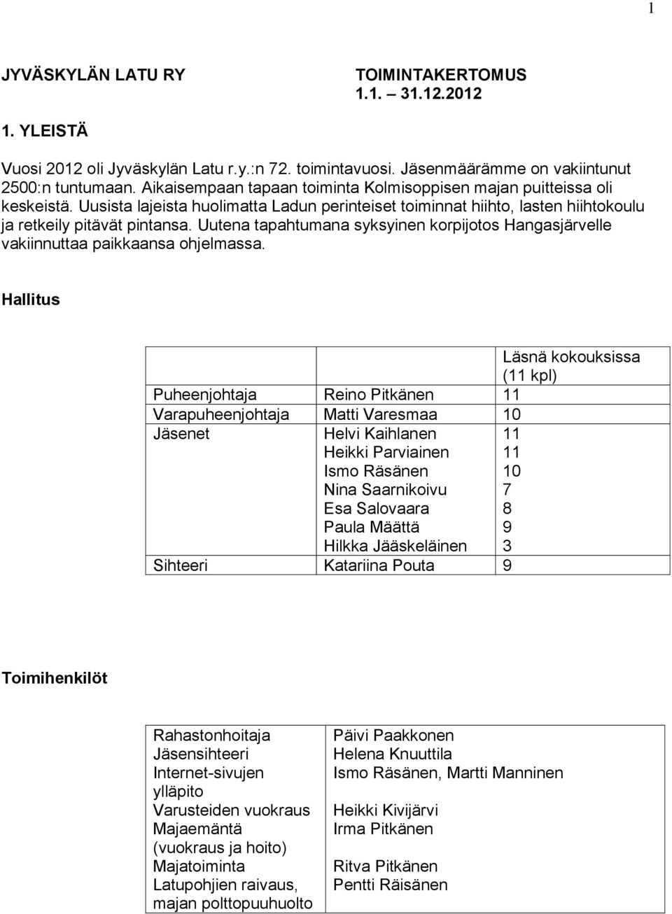 Uutena tapahtumana syksyinen korpijotos Hangasjärvelle vakiinnuttaa paikkaansa ohjelmassa.