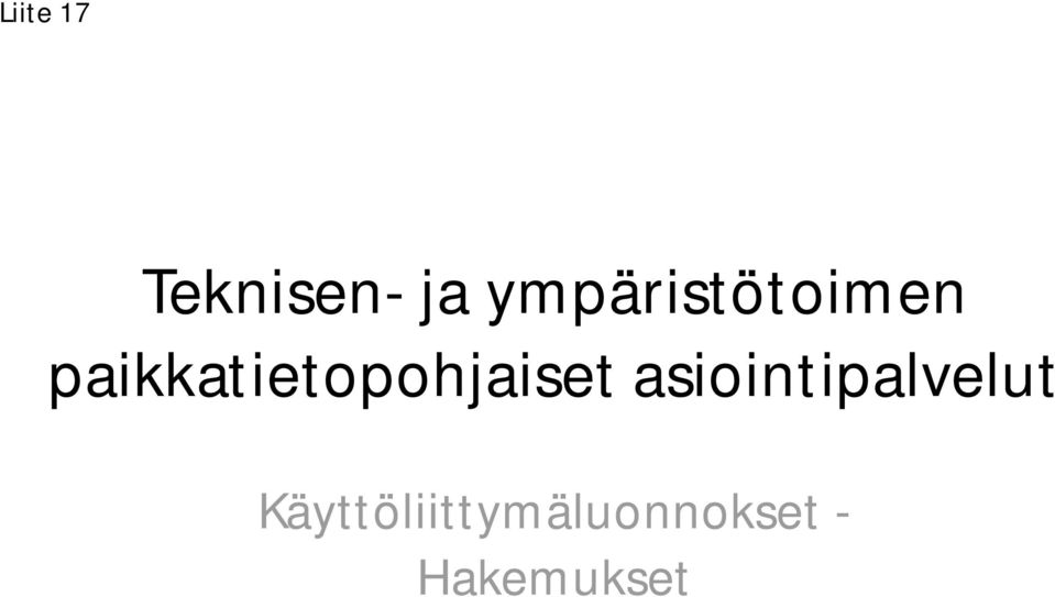 paikkatietopohjaiset