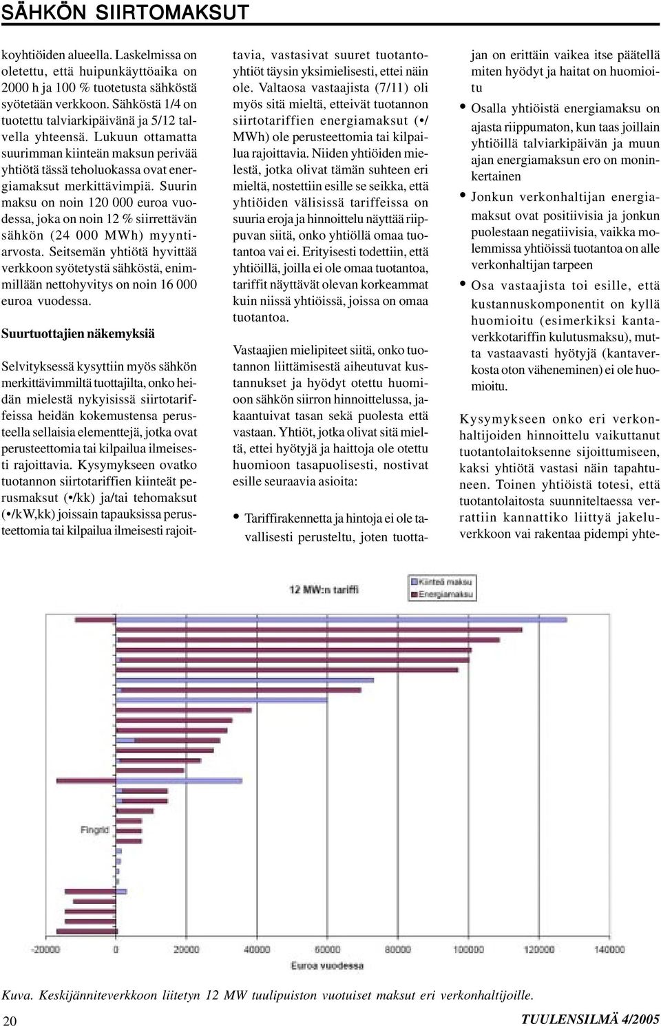 Lukuun ottamatta suurimman kiinteän maksun perivää yhtiötä tässä teholuokassa ovat energiamaksut merkittävimpiä.