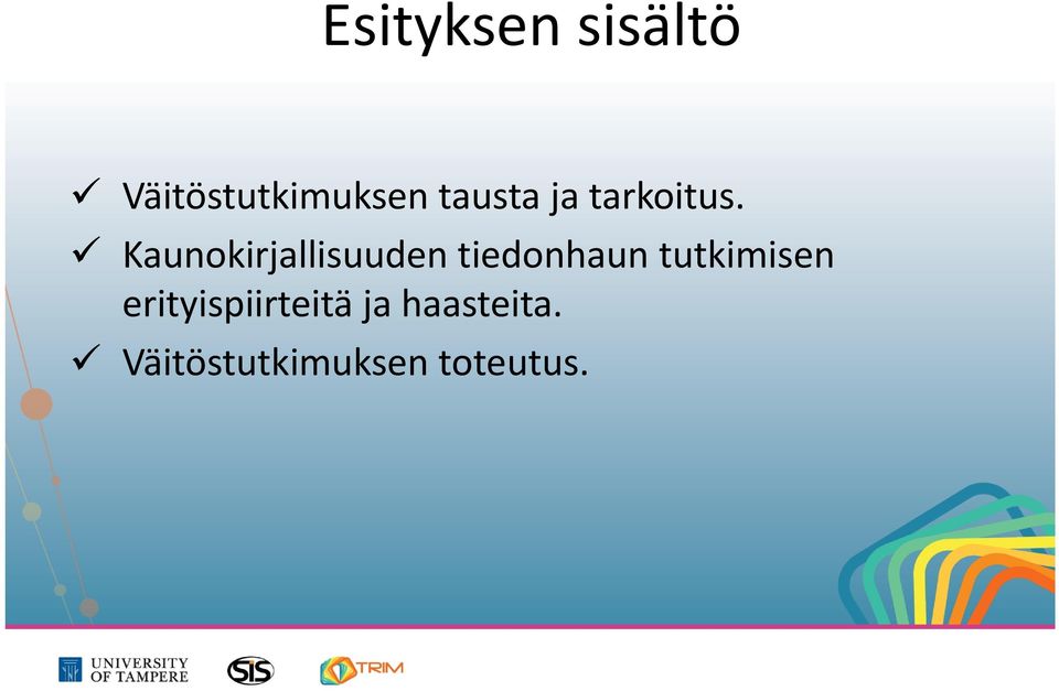 Kaunokirjallisuuden tiedonhaun