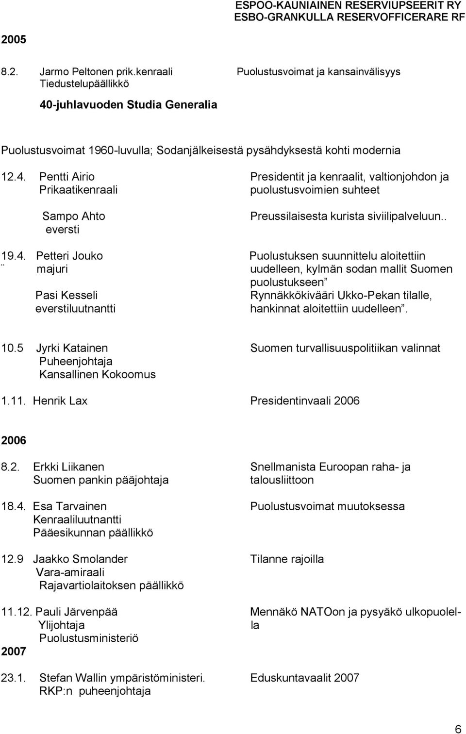 -juhlavuoden Studia Generalia Puolustusvoimat 1960-luvulla; Sodanjälkeisestä pysähdyksestä kohti modernia 12.4.