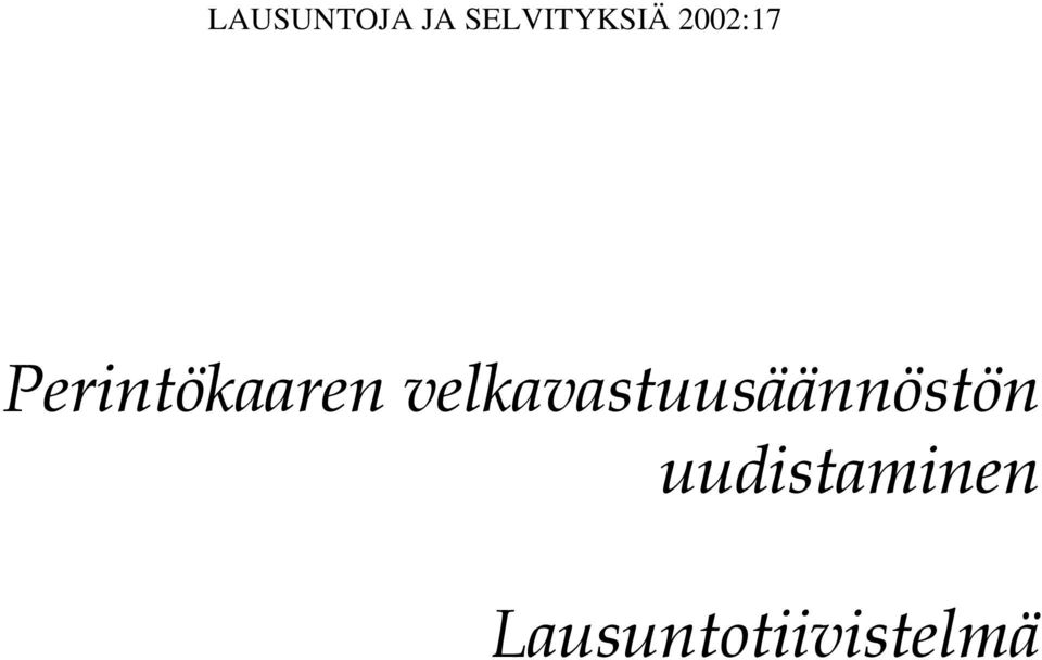 velkavastuusäännöstön