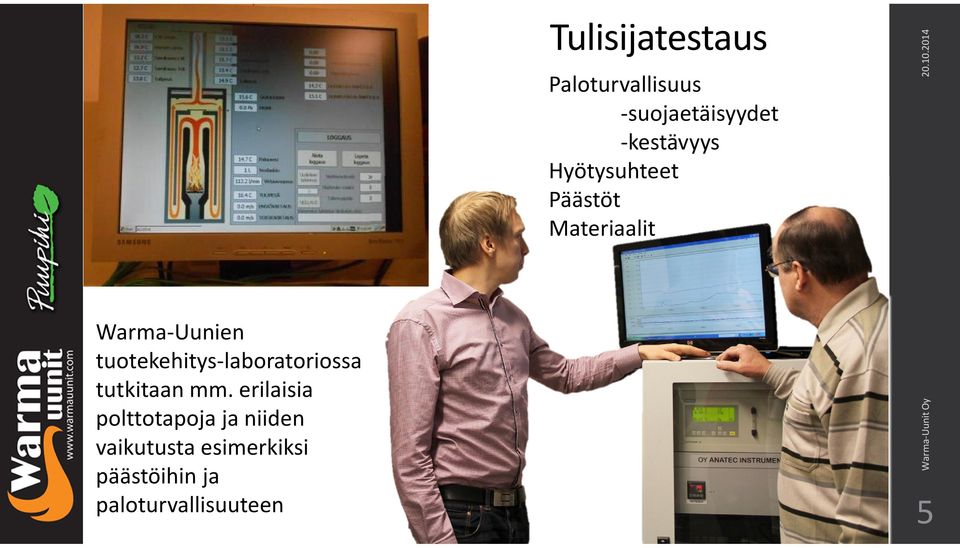 tuotekehitys-laboratoriossa tutkitaan mm.