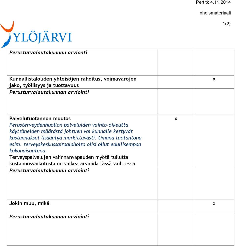 kertyvät kustannukset lisääntyä merkittävästi. Omana tuotantona esim.