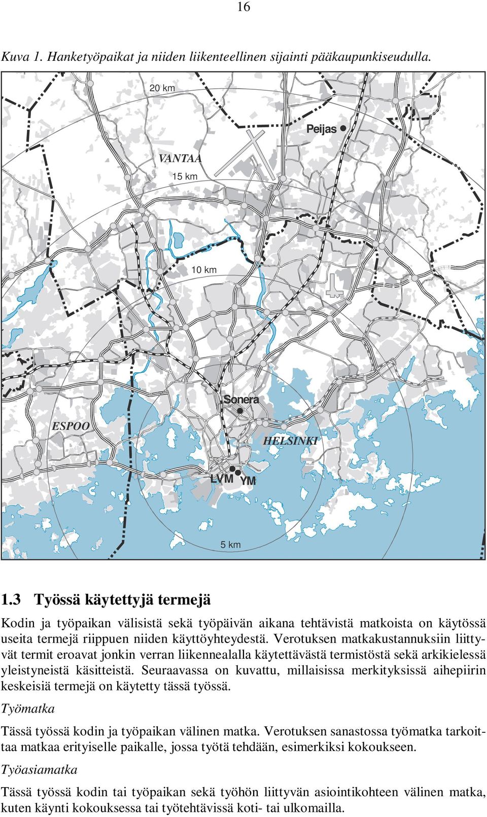 Verotuksen matkakustannuksiin liittyvät termit eroavat jonkin verran liikennealalla käytettävästä termistöstä sekä arkikielessä yleistyneistä käsitteistä.