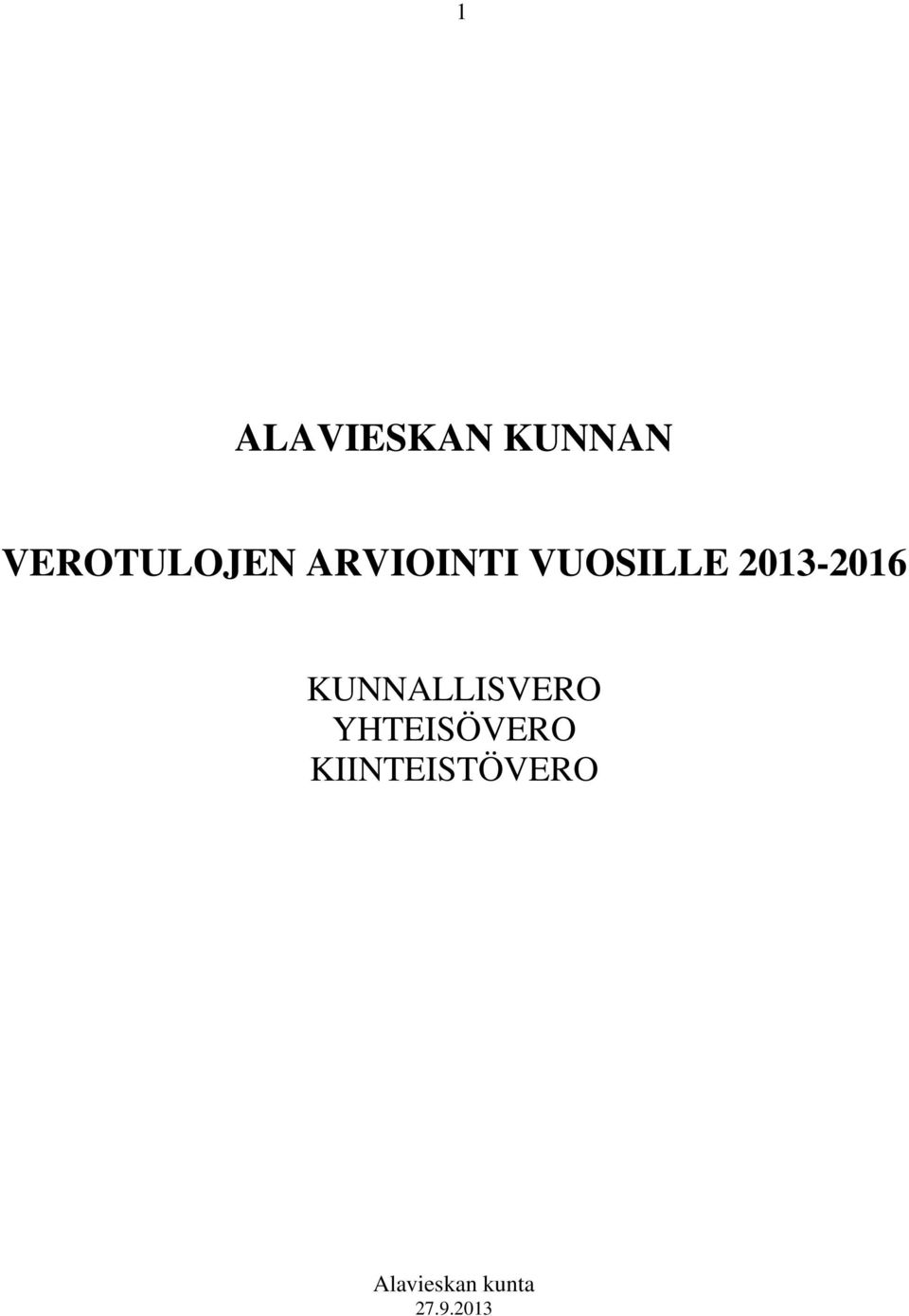 KUNNALLISVERO YHTEISÖVERO