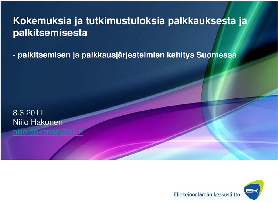 palkitsemisen ja palkkausjärjestelmien