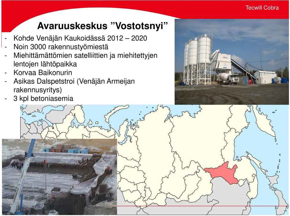 miehitettyjen lentojen lähtöpaikka - Korvaa Baikonurin - Asikas