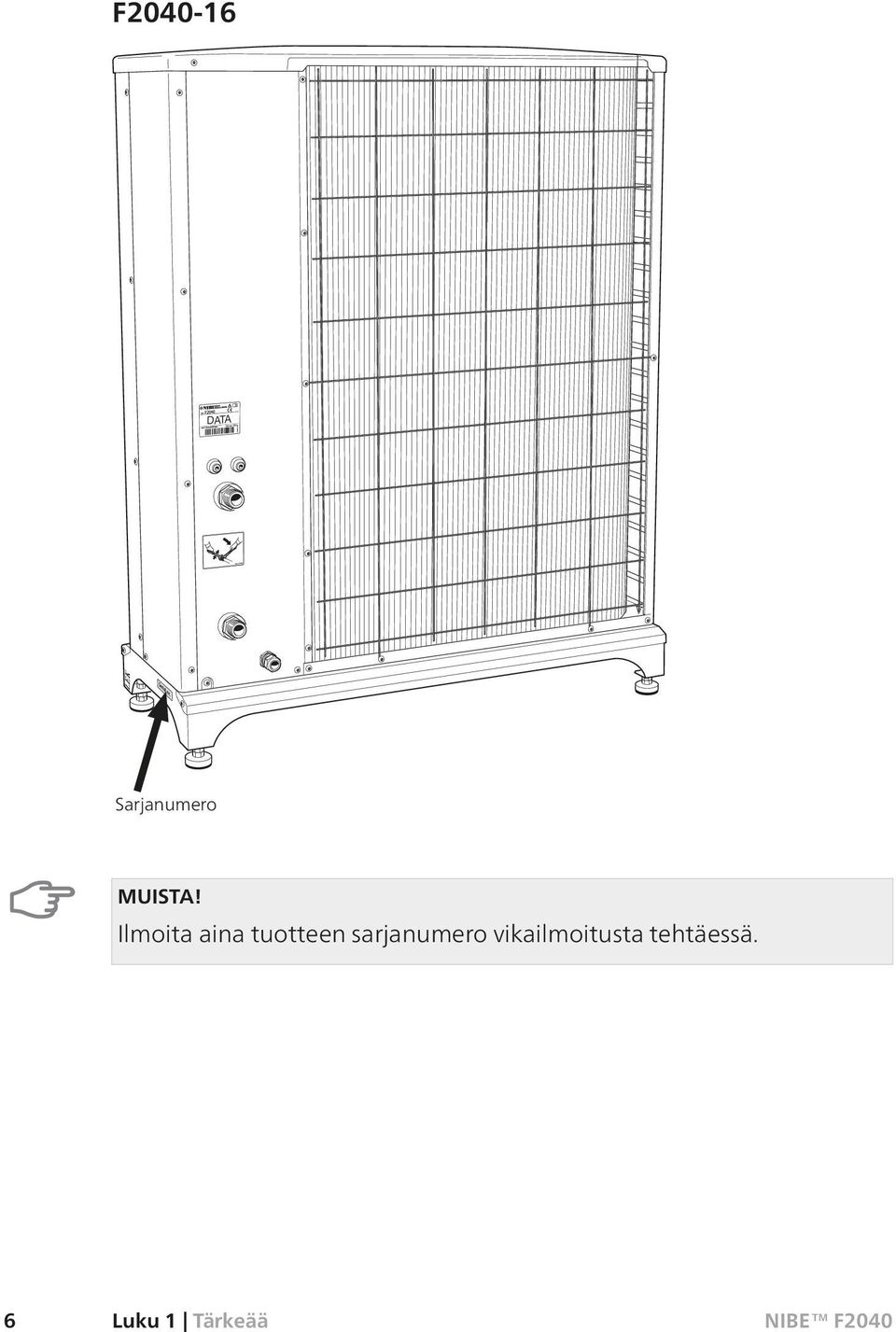 Ilmoita aina tuotteen