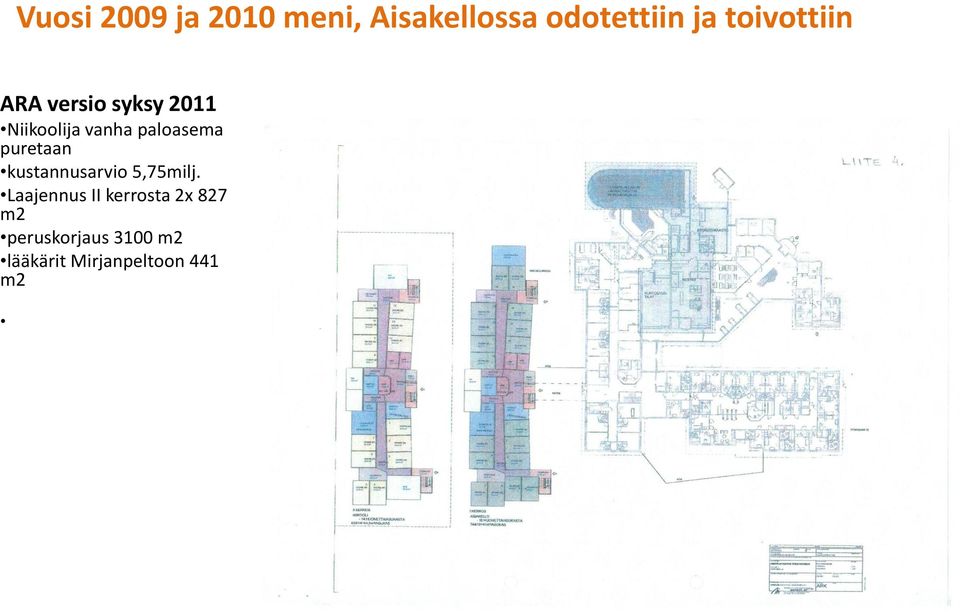 paloasema puretaan kustannusarvio 5,75milj.