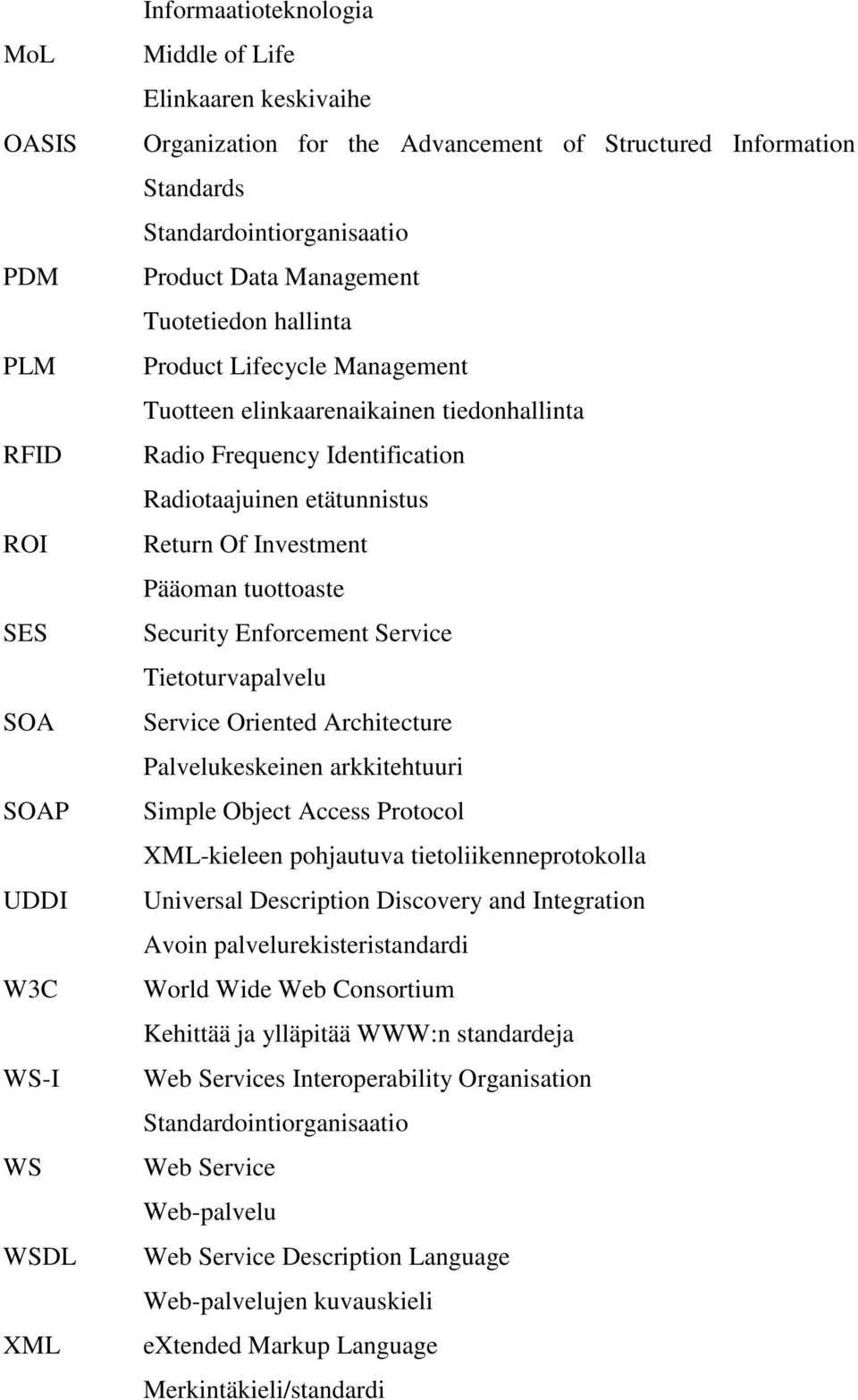 etätunnistus Return Of Investment Pääoman tuottoaste Security Enforcement Service Tietoturvapalvelu Service Oriented Architecture Palvelukeskeinen arkkitehtuuri Simple Object Access Protocol