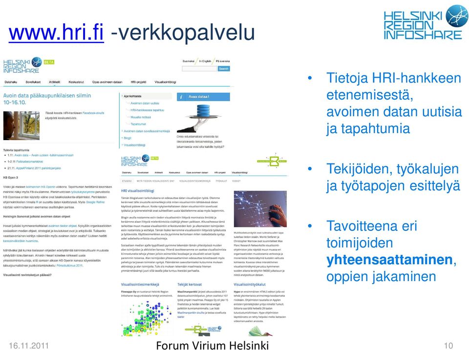 datan uutisia ja tapahtumia Tekijöiden, työkalujen ja