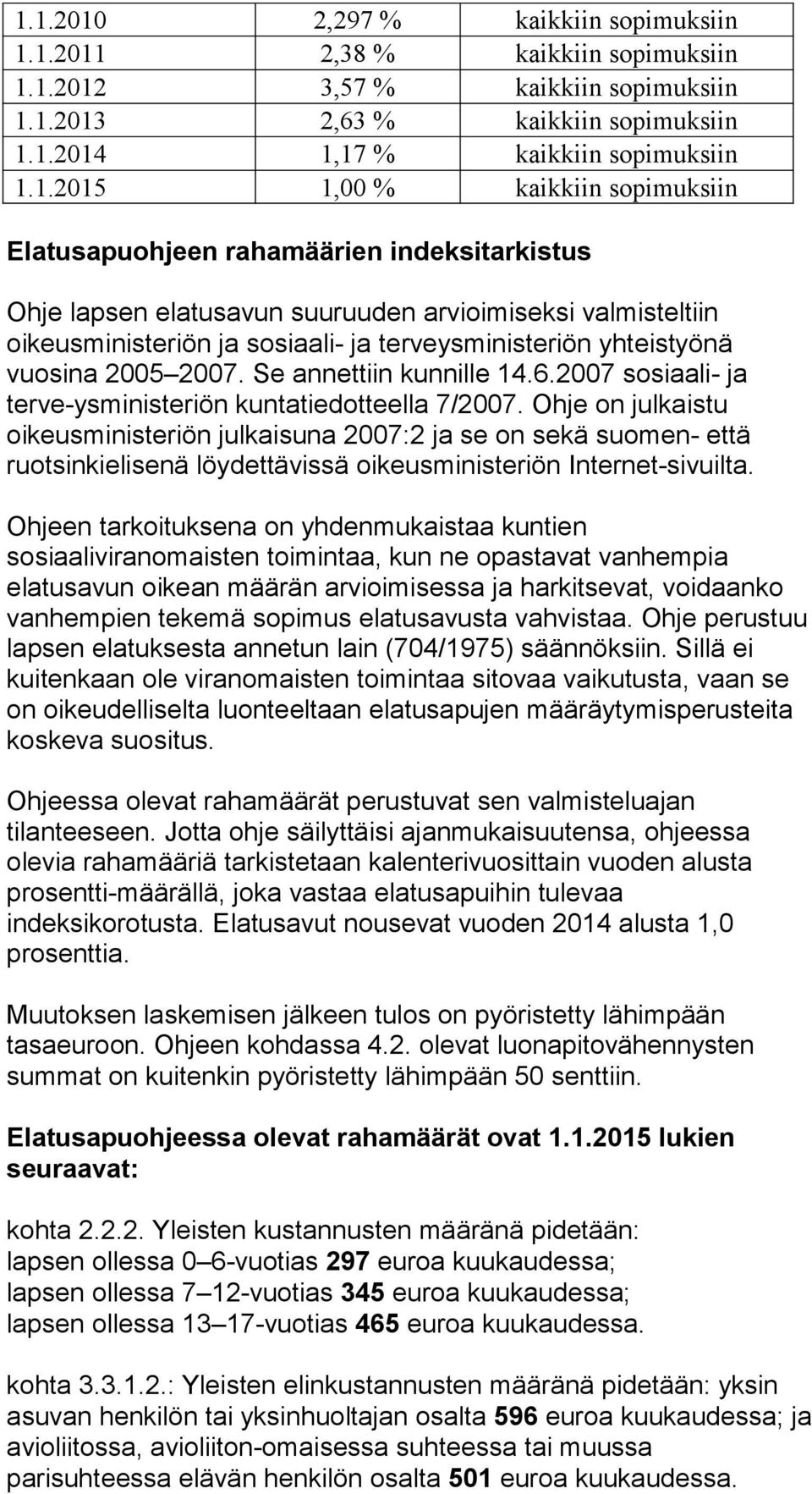 vuosina 2005 2007. Se annettiin kunnille 14.6.2007 sosiaali- ja terve-ysministeriön kuntatiedotteella 7/2007.