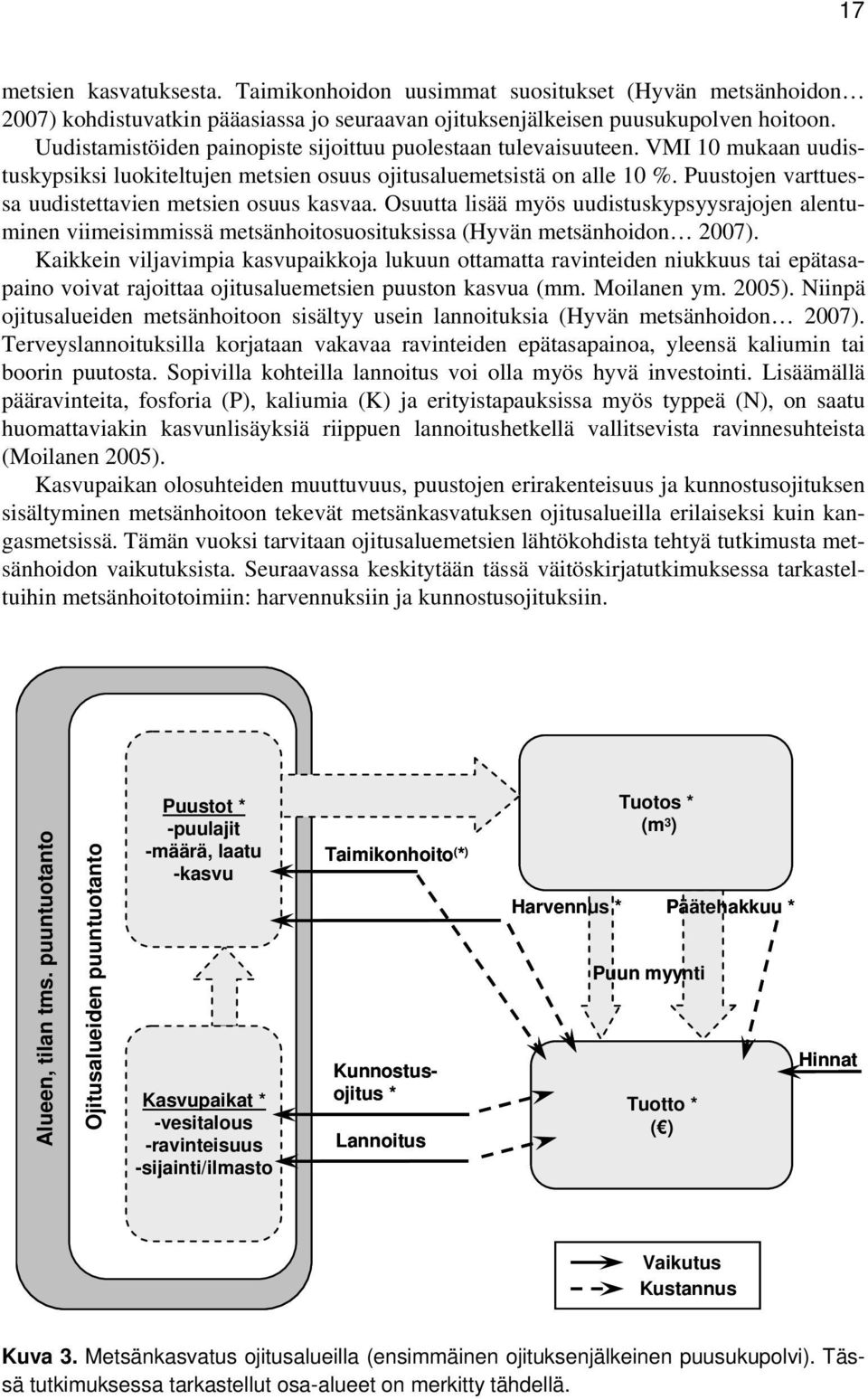 Puustojen varttuessa uudistettavien metsien osuus kasvaa. Osuutta lisää myös uudistuskypsyysrajojen alentuminen viimeisimmissä metsänhoitosuosituksissa (Hyvän metsänhoidon 2007).