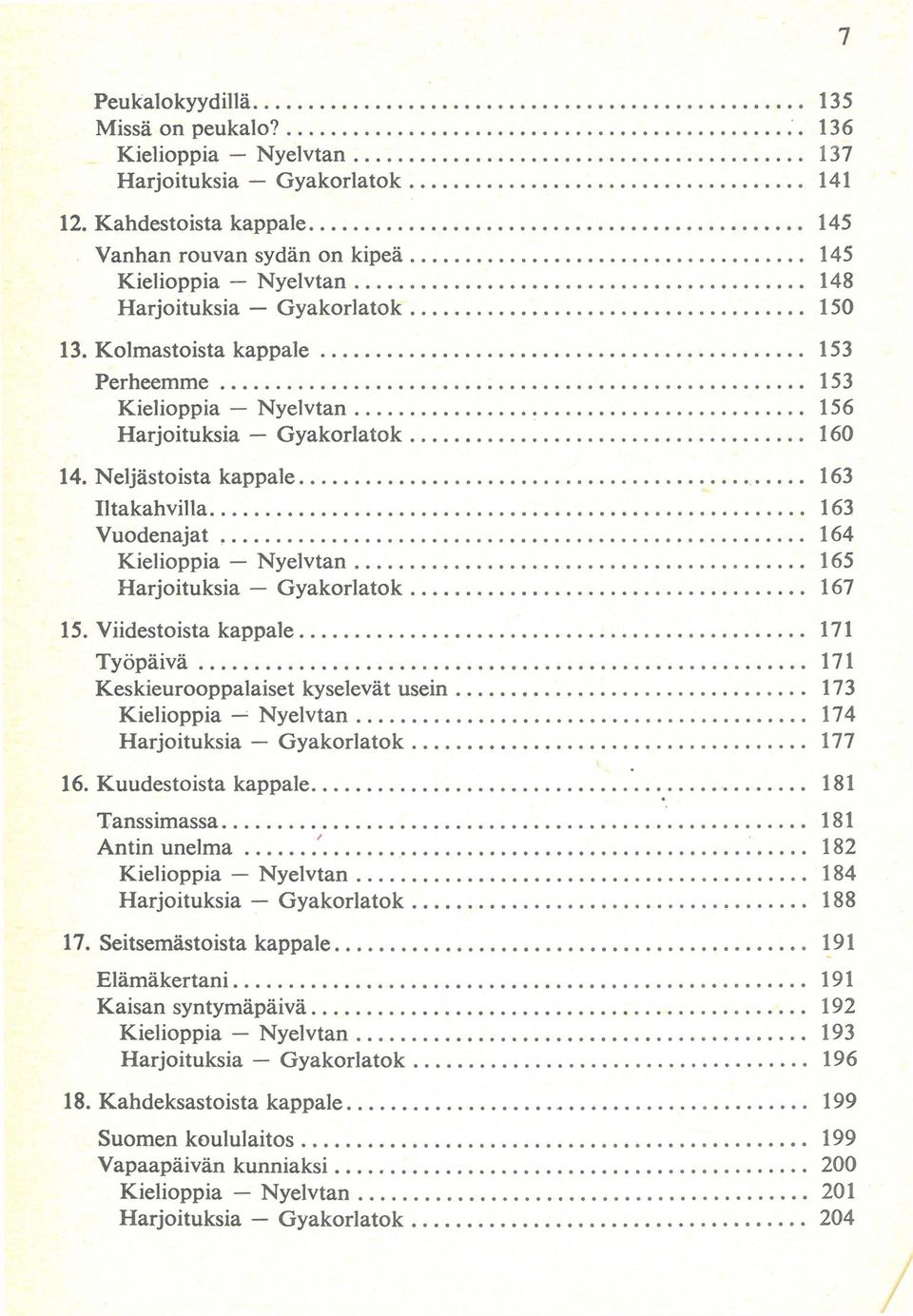 Viidestoista kappale Työpáivá Keskieurooppalaiset kyselevát usein 171 171 173 174 177 16.