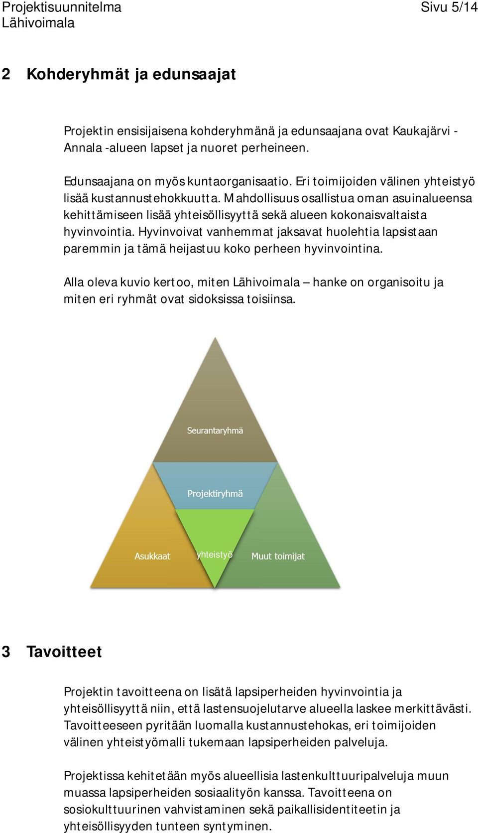 Mahdollisuus osallistua oman asuinalueensa kehittämiseen lisää yhteisöllisyyttä sekä alueen kokonaisvaltaista hyvinvointia.