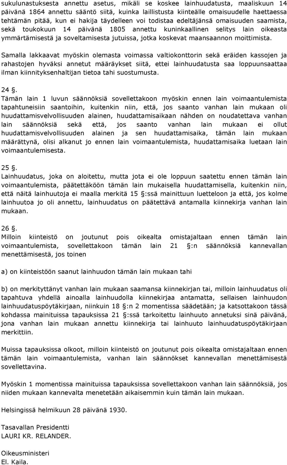 maansaannon moittimista.
