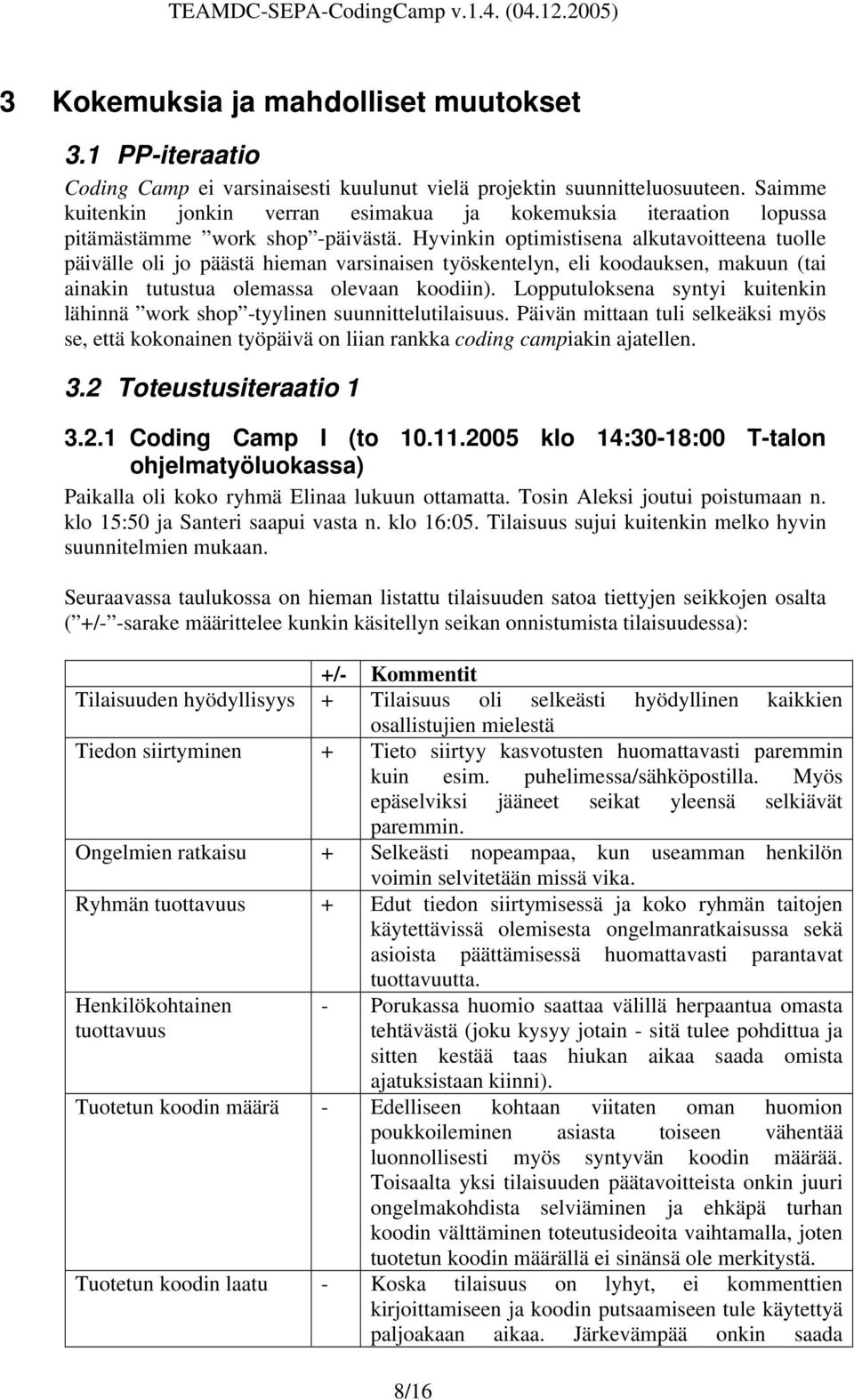 Hyvinkin optimistisena alkutavoitteena tuolle päivälle oli jo päästä hieman varsinaisen työskentelyn, eli koodauksen, makuun (tai ainakin tutustua olemassa olevaan koodiin).