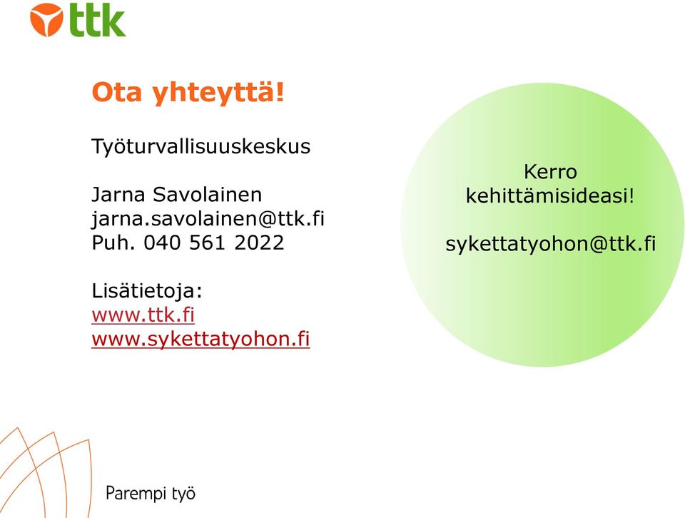 savolainen@ttk.fi Puh.