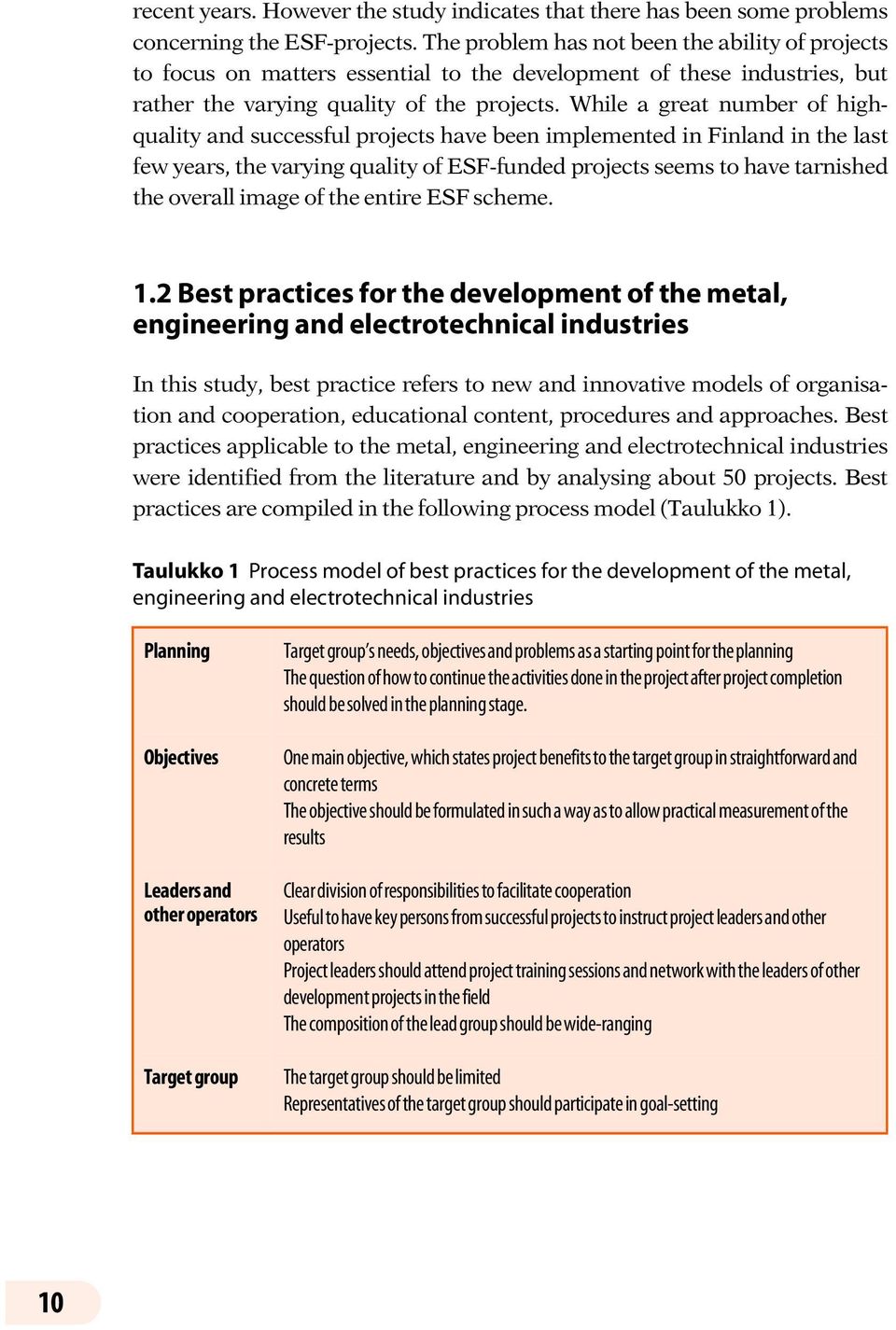 While a great number of highquality and successful projects have been implemented in Finland in the last few years, the varying quality of ESF-funded projects seems to have tarnished the overall