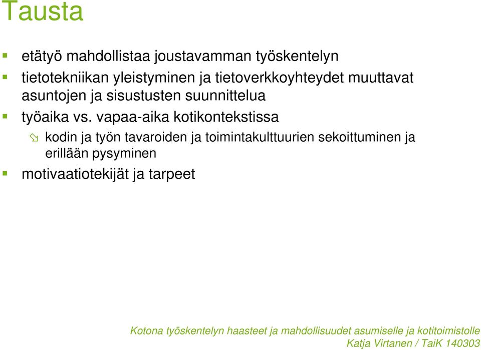 suunnittelua työaika vs.