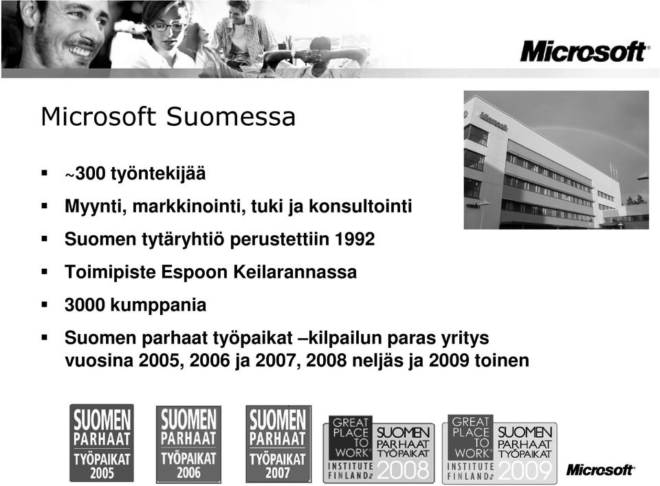 Espoon Keilarannassa 3000 kumppania Suomen parhaat työpaikat