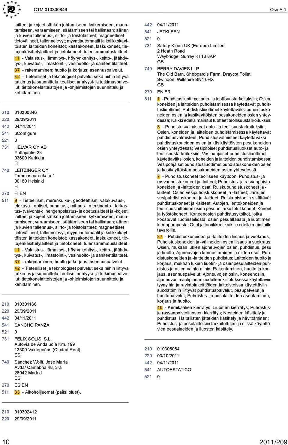 220 521 731 220 521 731 laitteet ja kojeet sähkön johtamiseen, kytkemiseen, muuntamiseen, varaamiseen, säätämiseen tai hallintaan; äänen ja kuvien tallennus-, siirto- ja toistolaitteet; magneettiset