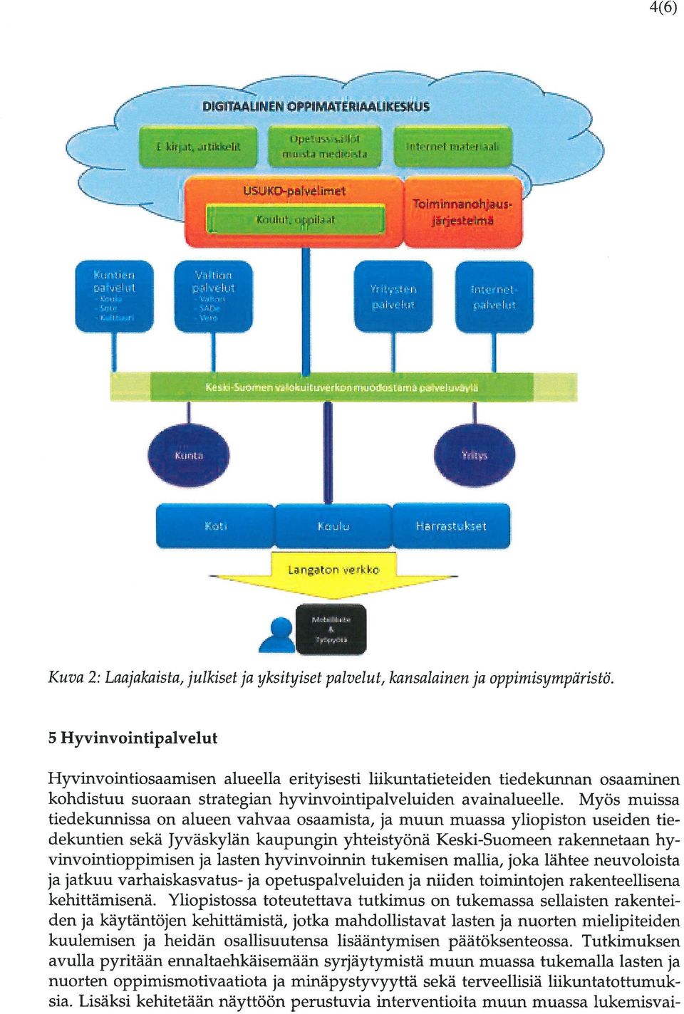 Myös muissa tiedekunnissa on alueen vahvaa osaamista, ja muun muassa yliopiston useiden tiedekuntien sekä Jyväskylän kaupungin yhteistyönä KeskiSuomeen rakennetaan hy vinvointioppimisen ja lasten