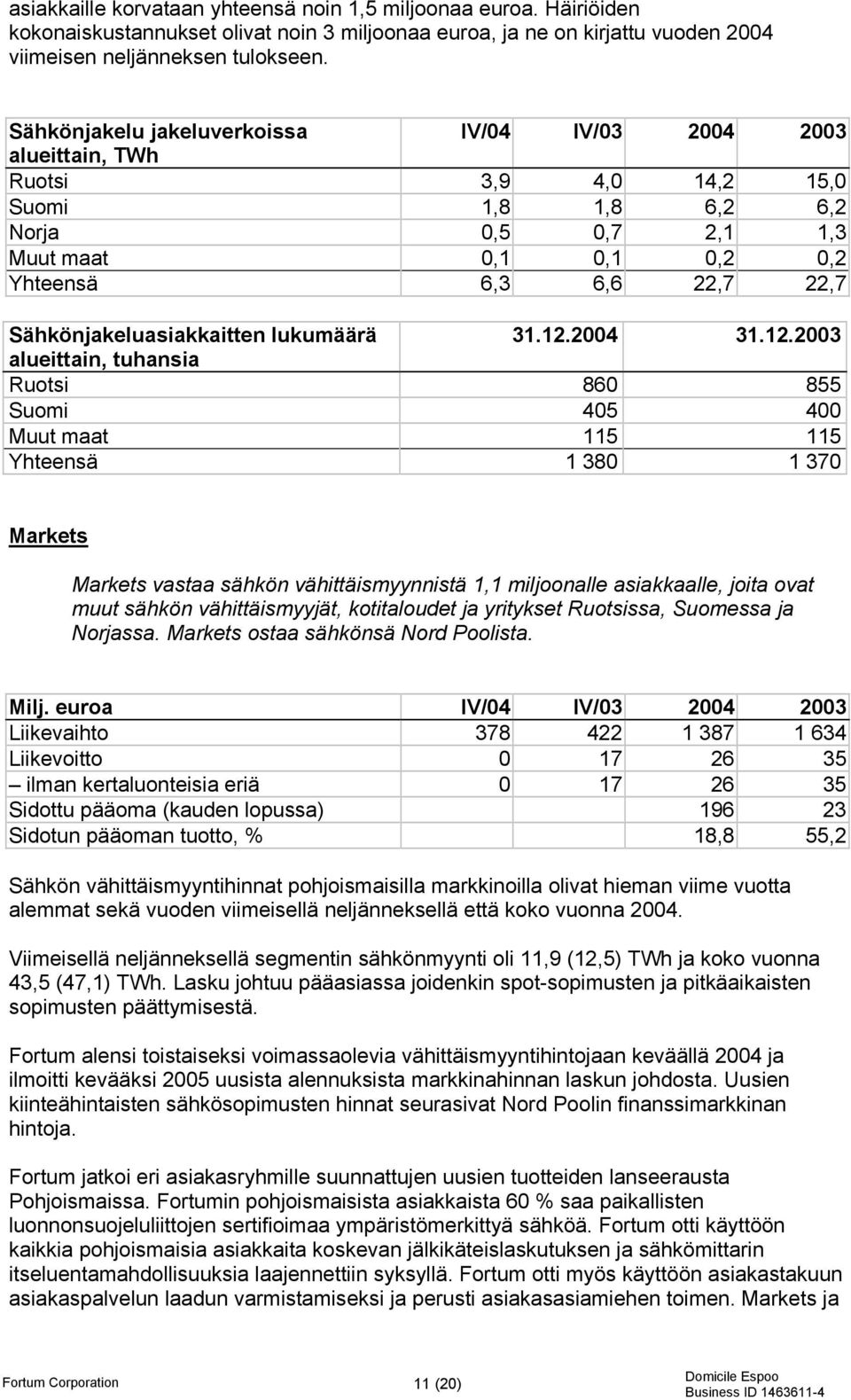 Sähkönjakeluasiakkaitten lukumäärä 31.12.