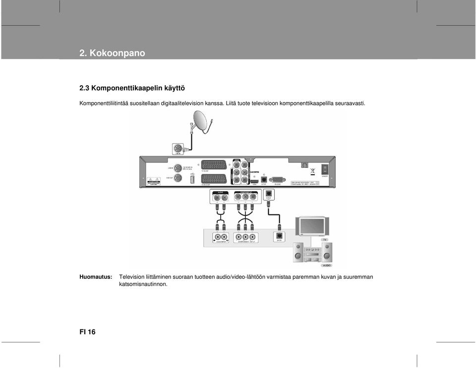 digitaalitelevision kanssa.