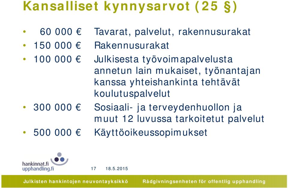 mukaiset, työnantajan kanssa yhteishankinta tehtävät koulutuspalvelut Sosiaali-