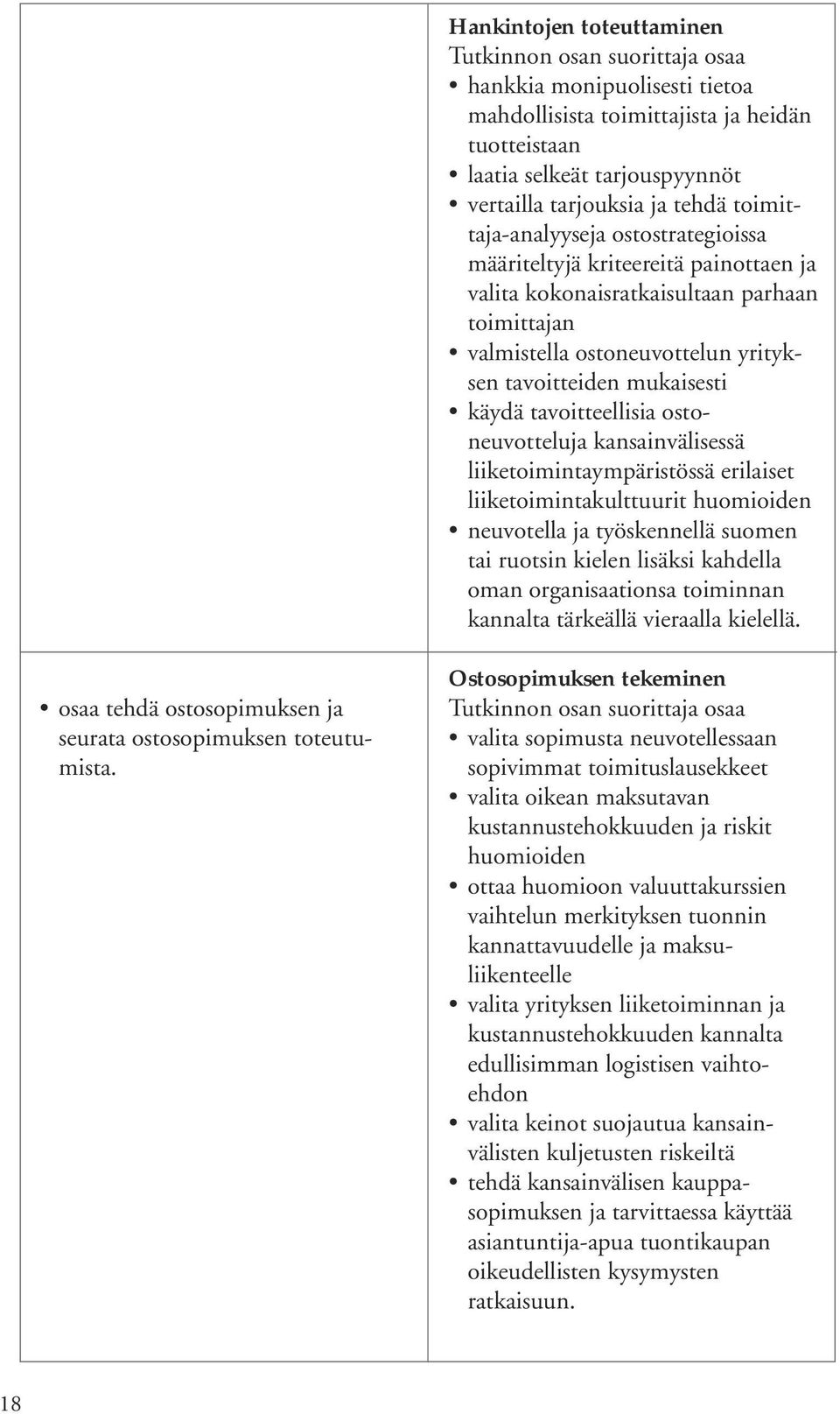 ostoneuvotteluja kansainvälisessä liiketoimintaympäristössä erilaiset liiketoimintakulttuurit huomioiden neuvotella ja työskennellä suomen tai ruotsin kielen lisäksi kahdella oman organisaationsa