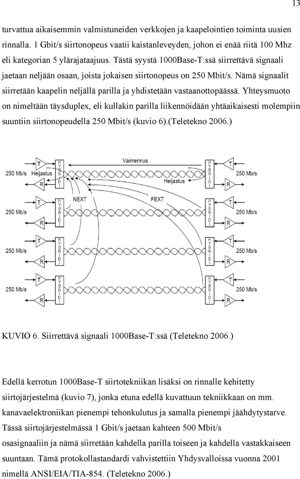 Nämä signaalit siirretään kaapelin neljällä parilla ja yhdistetään vastaanottopäässä.