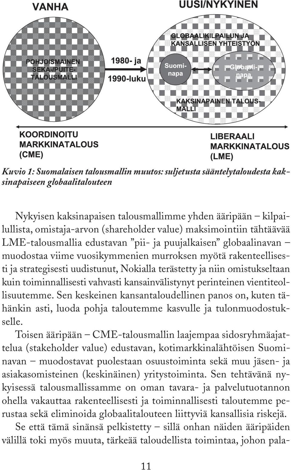 Nokialla terästetty ja niin omistukseltaan kuin toiminnallisesti vahvasti kansainvälistynyt perinteinen vientiteollisuutemme.