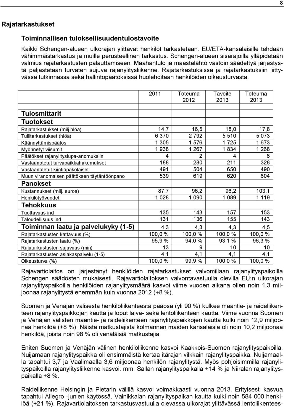 Maahantulo ja maastalähtö vastoin säädettyä järjestystä paljastetaan turvaten sujuva rajanylitysliikenne.