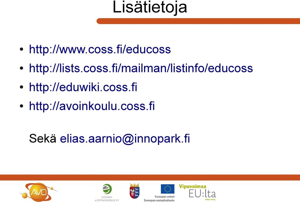 http://lists.coss.
