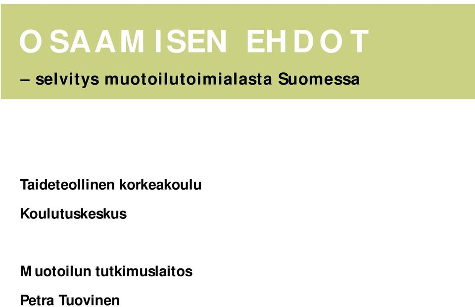 Taideteollinen korkeakoulu