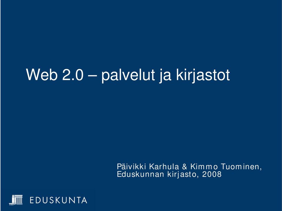kirjastot Päivikki