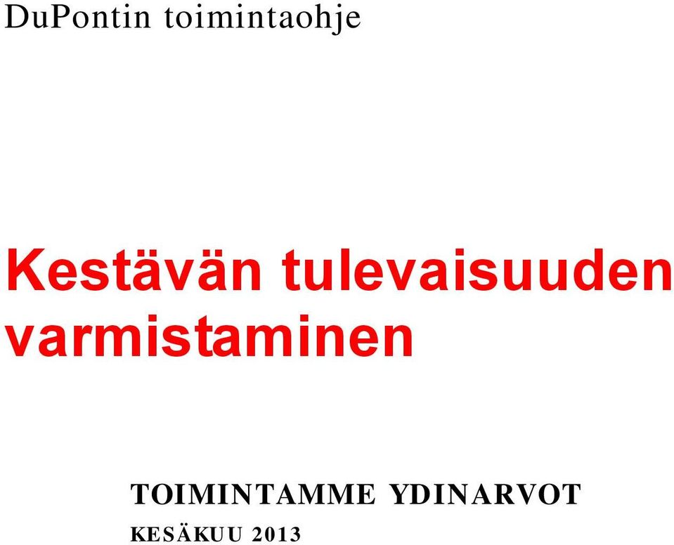 varmistaminen