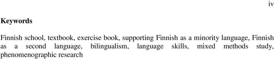 Finnish as a second language, bilingualism,