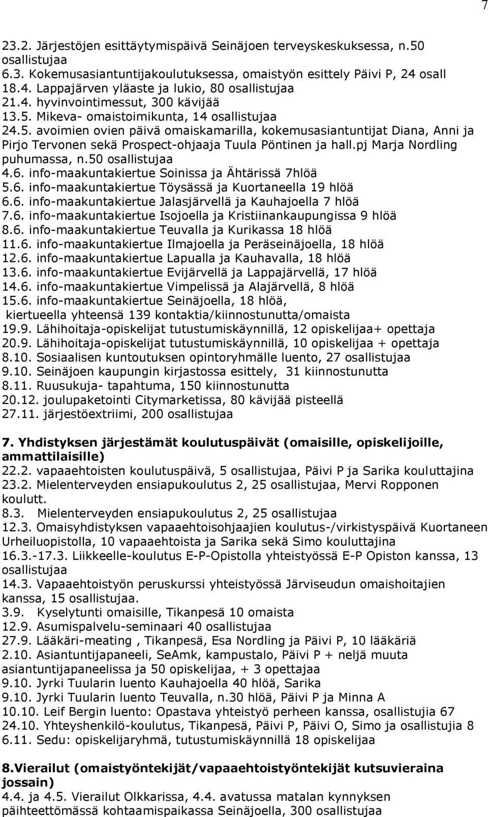 Mikeva- omaistoimikunta, 14 osallistujaa 24.5. avoimien ovien päivä omaiskamarilla, kokemusasiantuntijat Diana, Anni ja Pirjo Tervonen sekä Prospect-ohjaaja Tuula Pöntinen ja hall.