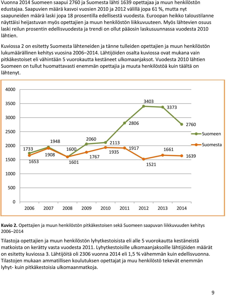 Euroopan heikko taloustilanne näyttäisi heijastuvan myös opettajien n n liikkuvuuteen.