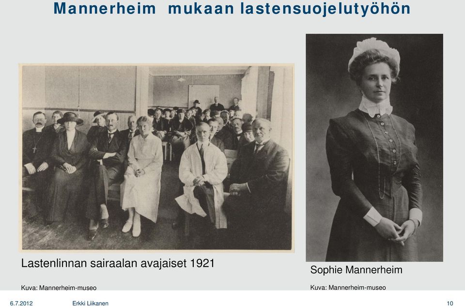 sairaalan avajaiset 1921 Kuva: